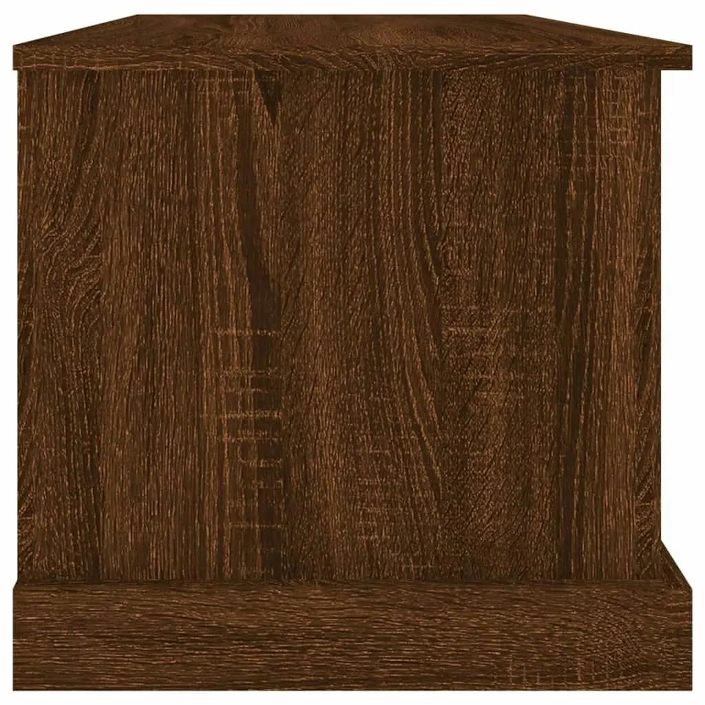 Storage Box Brown Oak 70x40x38 cm Engineered Wood 816511