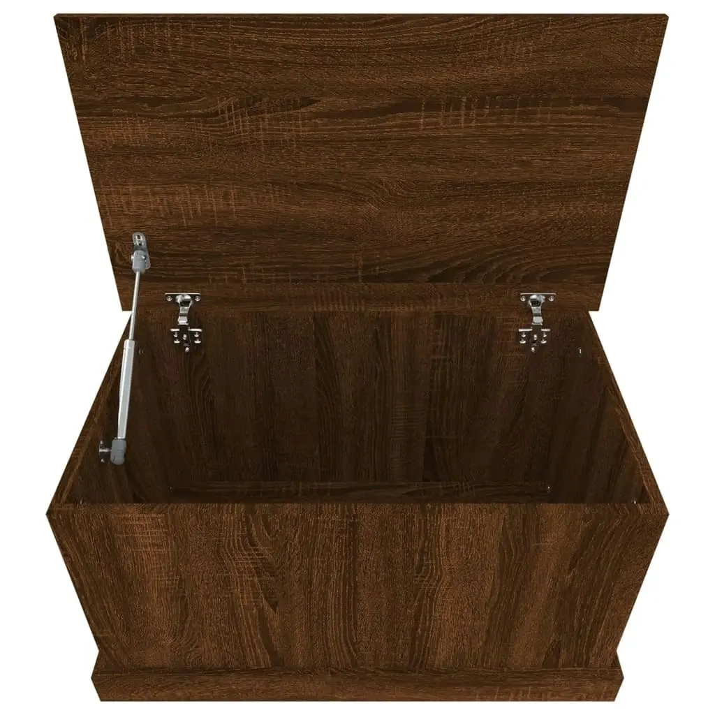 Storage Box Brown Oak 70x40x38 cm Engineered Wood 816511