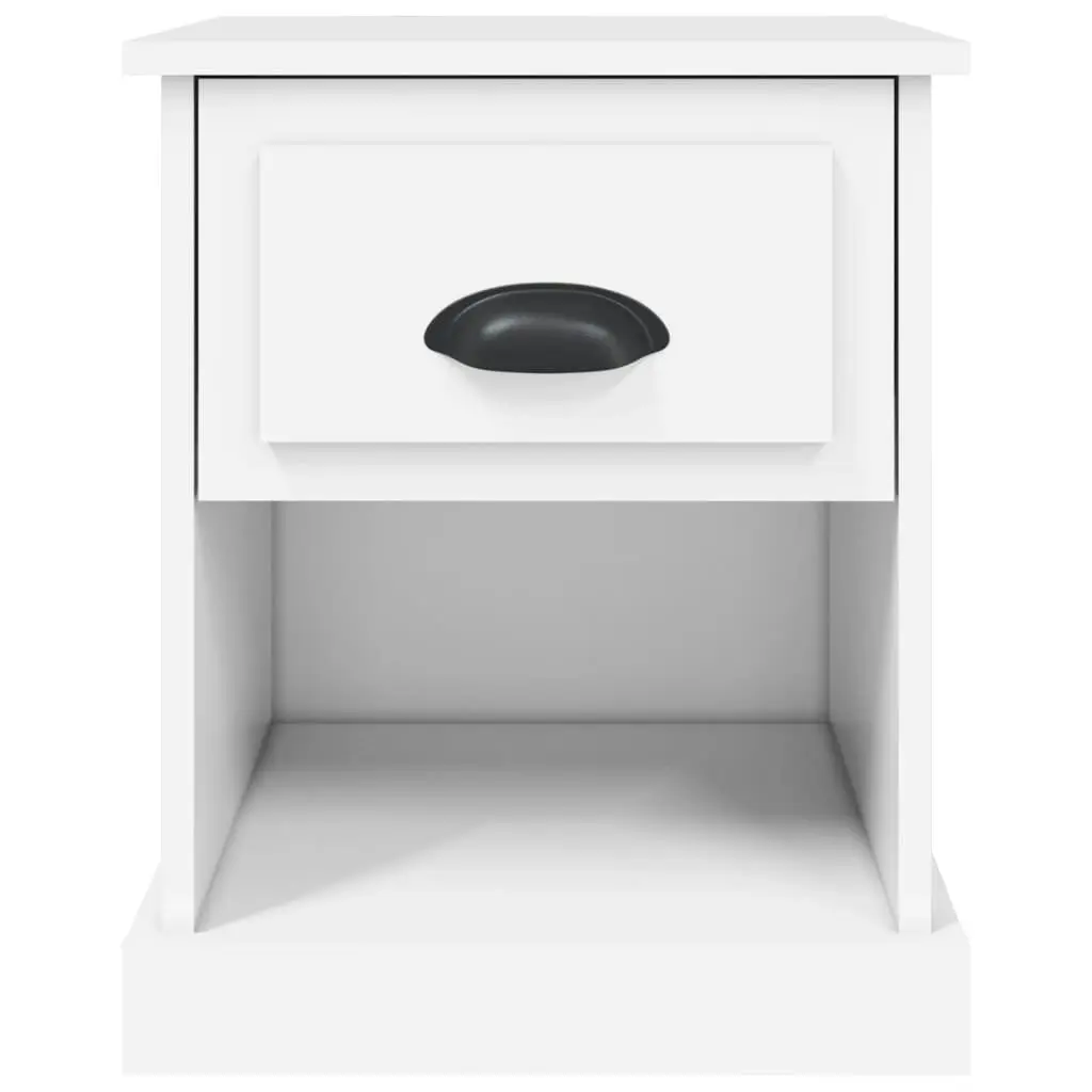 Bedside Cabinet White 39x39x47.5 cm Engineered Wood 816128