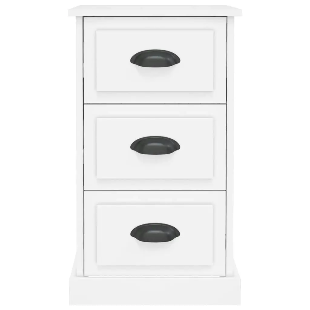 Bedside Cabinet White 39x39x67 cm Engineered Wood 816160