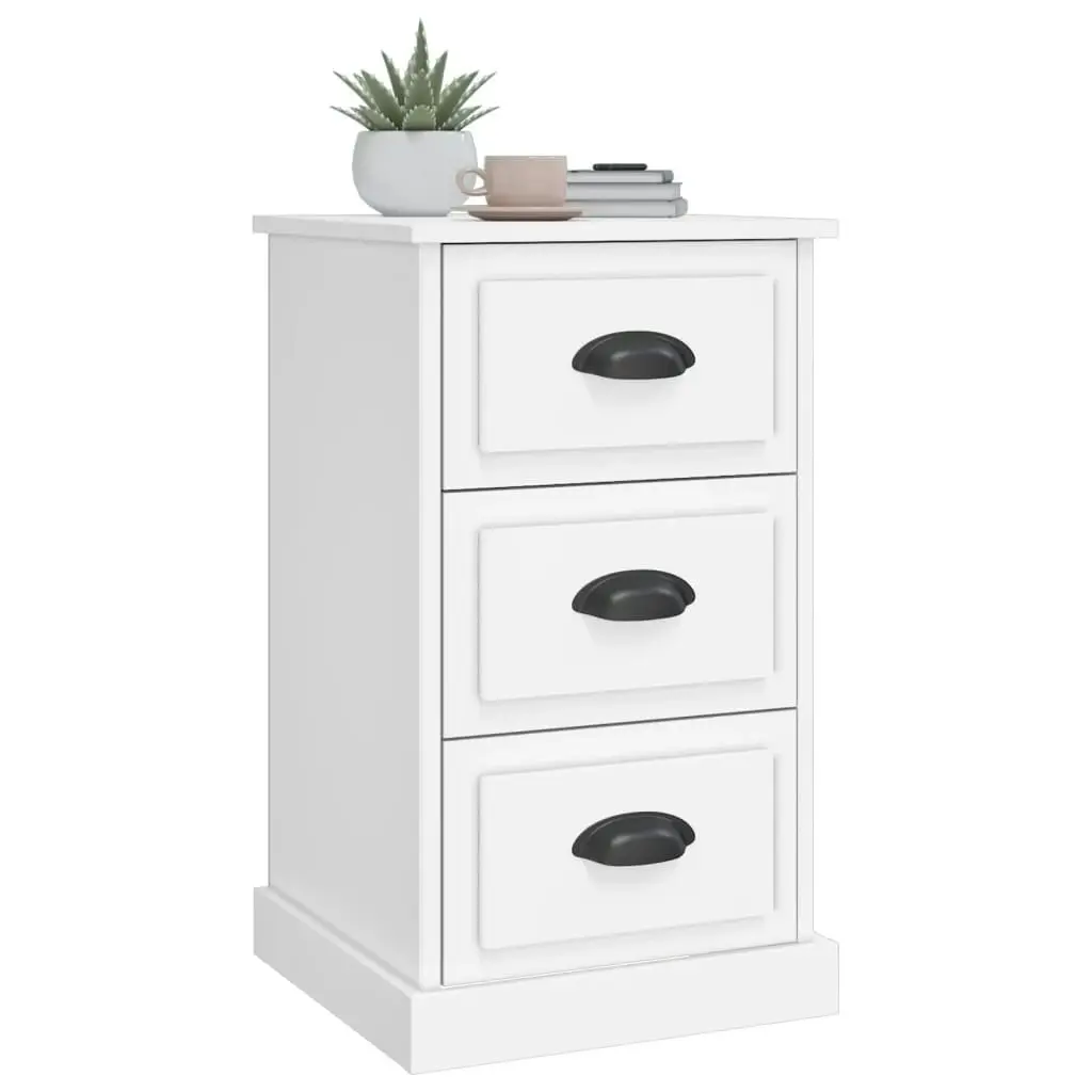 Bedside Cabinet White 39x39x67 cm Engineered Wood 816160