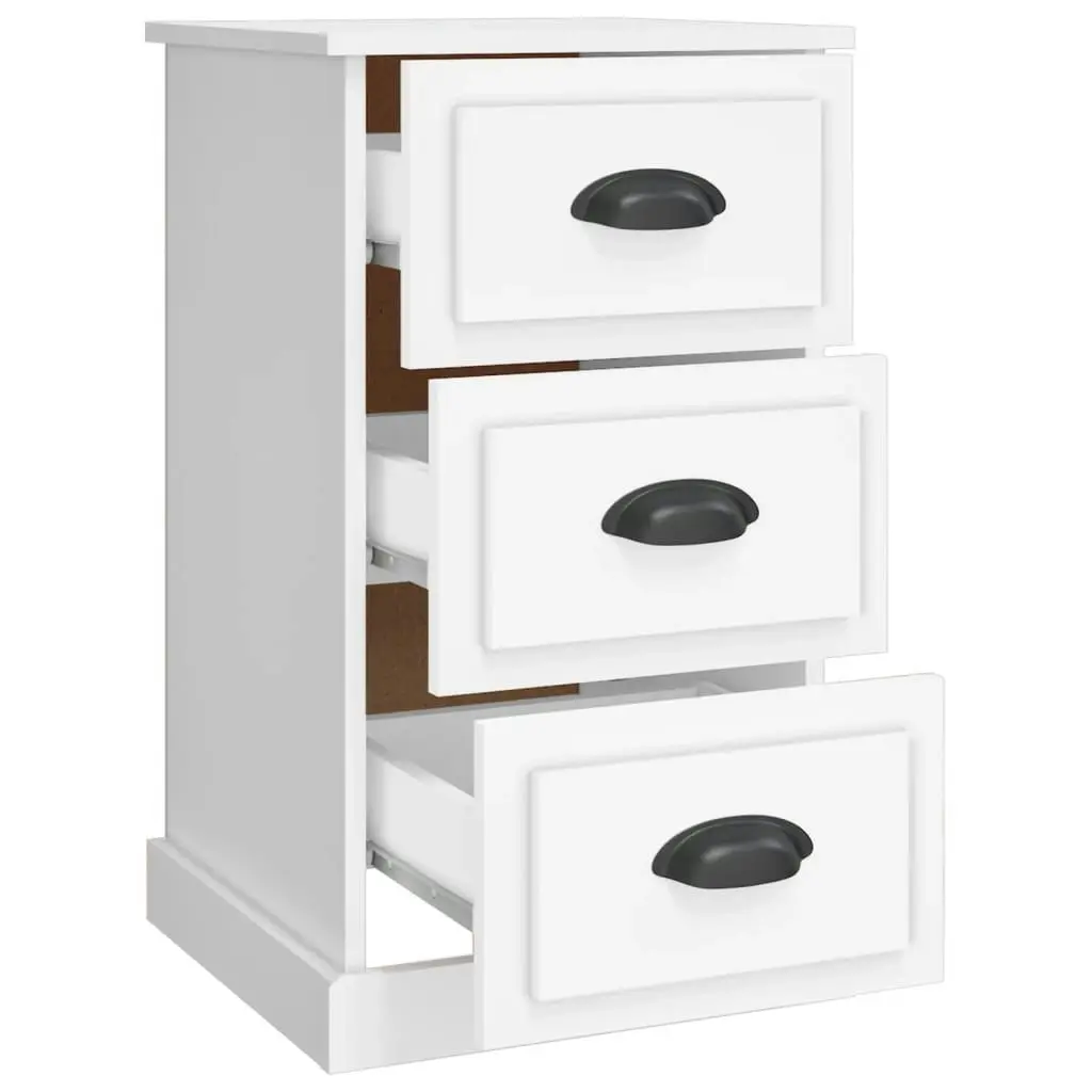 Bedside Cabinet White 39x39x67 cm Engineered Wood 816160