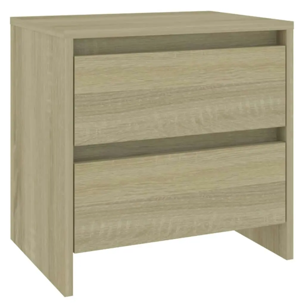 Bedside Cabinets 2 pcs Sonoma Oak 45x34.5x44.5 cm Engineered Wood 809852