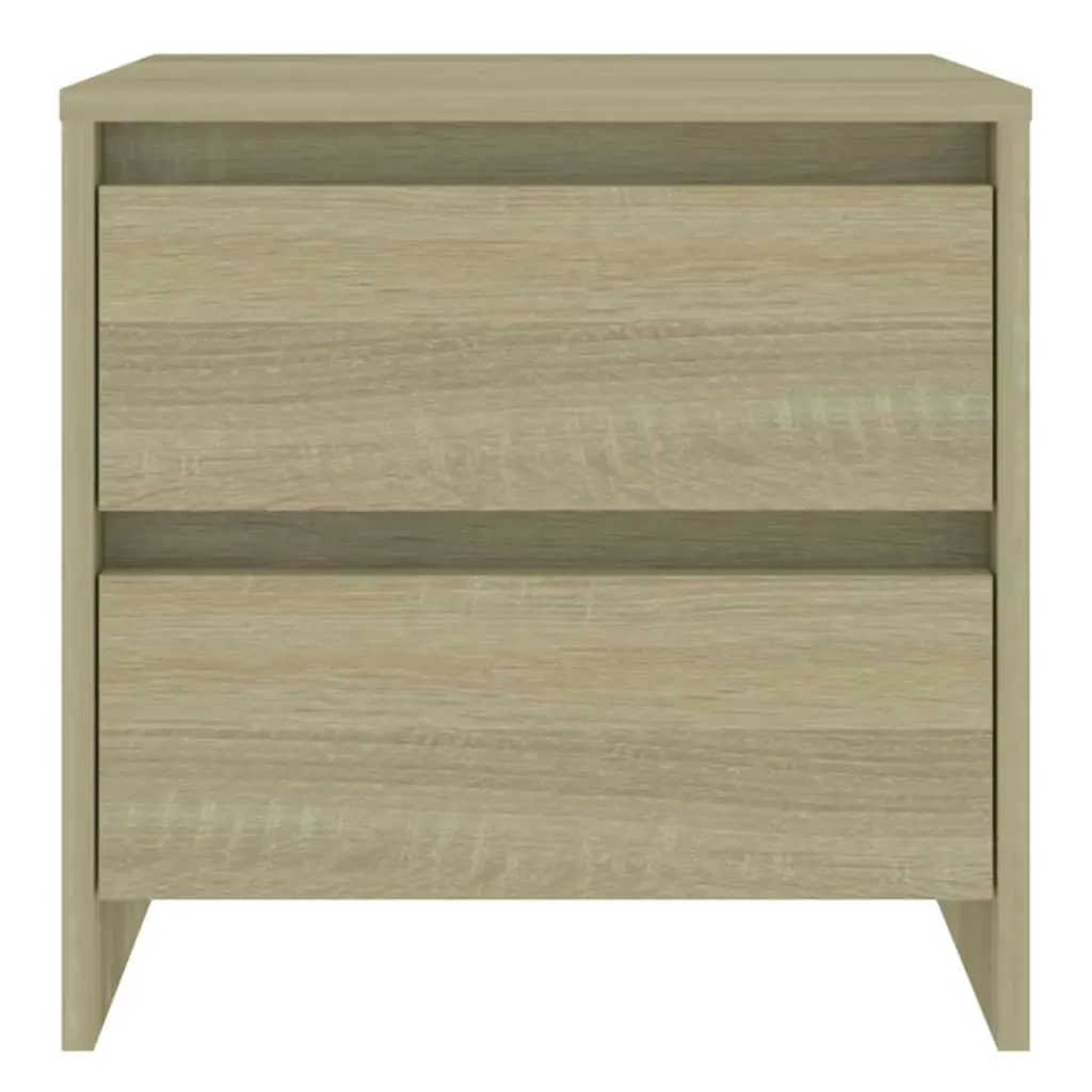 Bedside Cabinets 2 pcs Sonoma Oak 45x34.5x44.5 cm Engineered Wood 809852