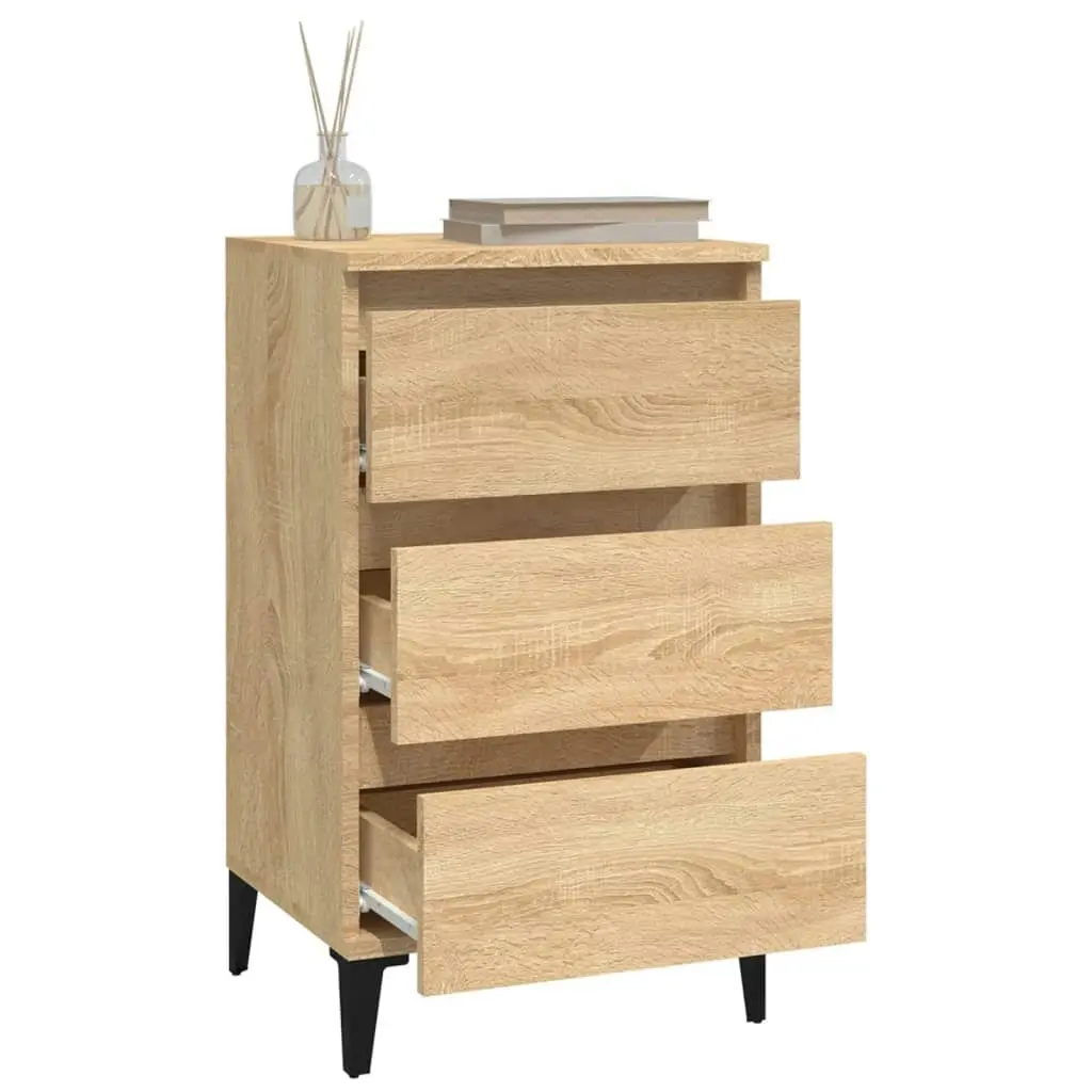 Bedside Cabinet Sonoma Oak 40x35x70 cm Engineered Wood 819671