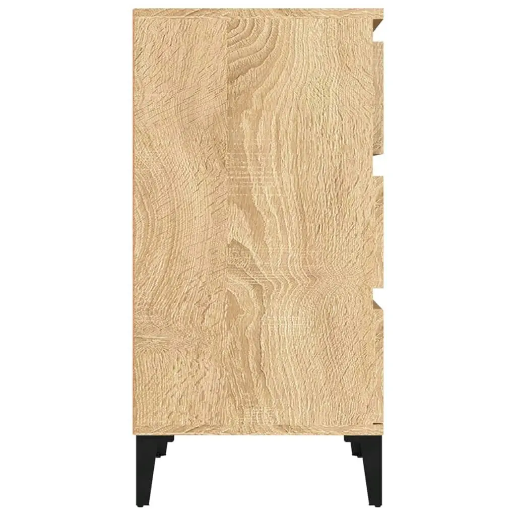 Bedside Cabinet Sonoma Oak 40x35x70 cm Engineered Wood 819671