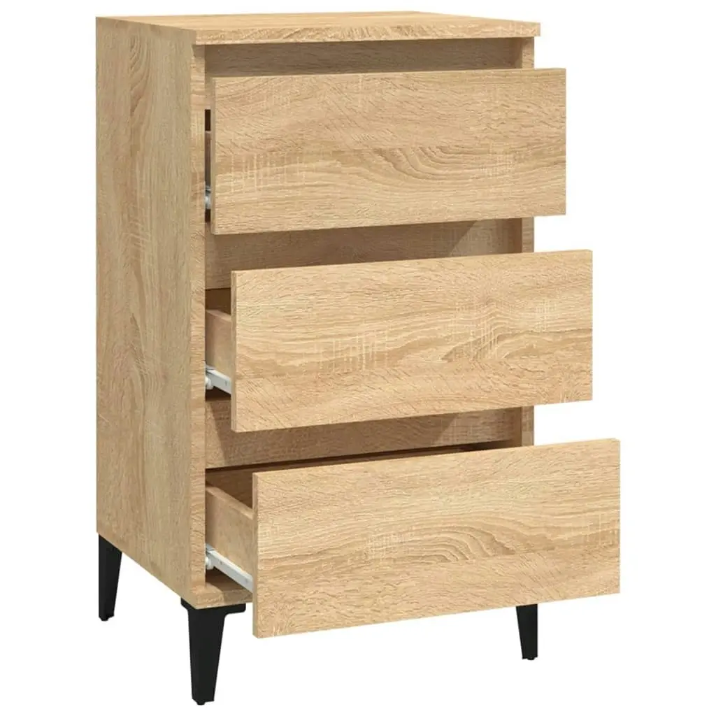 Bedside Cabinet Sonoma Oak 40x35x70 cm Engineered Wood 819671