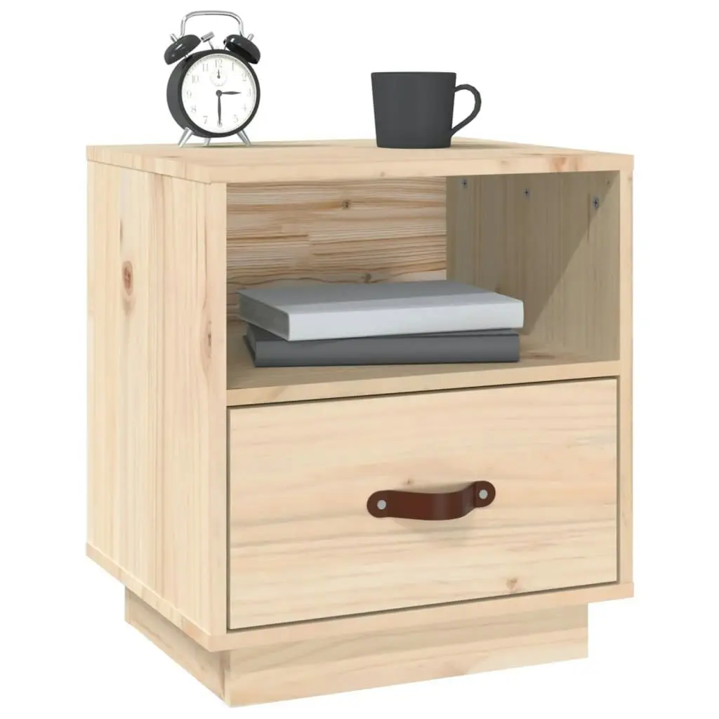 Bedside Cabinets 2 pcs 40x34x45 cm Solid Wood Pine 818296