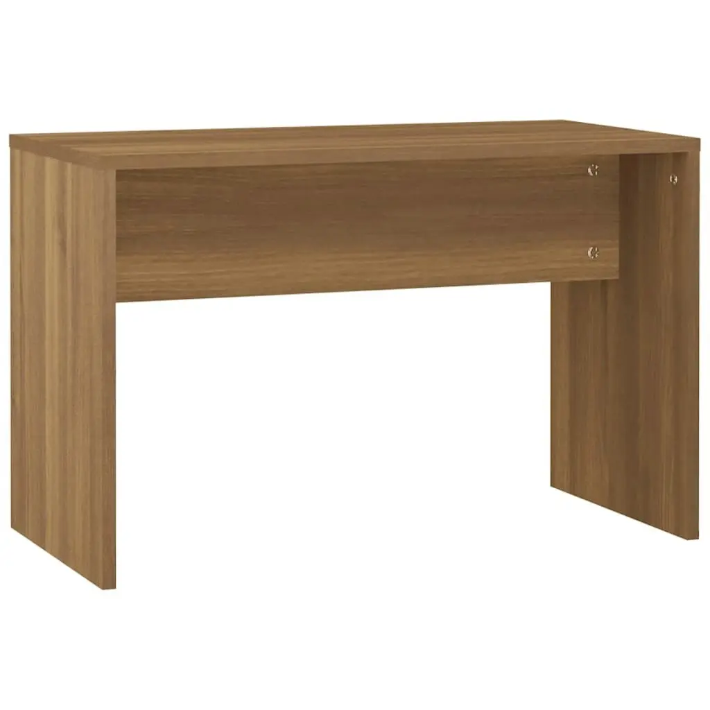 Dressing Table Set with LED Brown Oak Engineered Wood 3114122