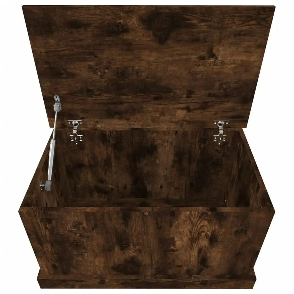 Storage Box Smoked Oak 70x40x38 cm Engineered Wood 816509