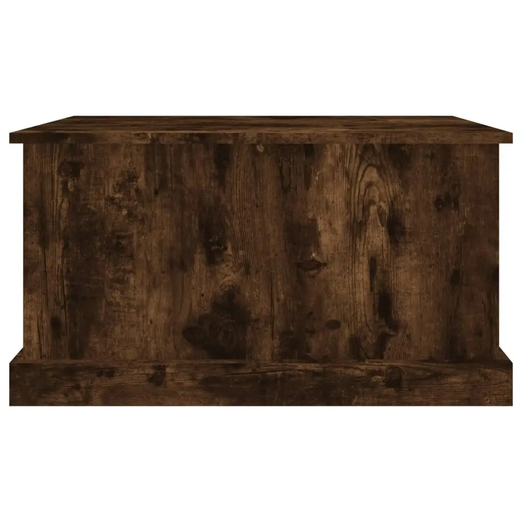 Storage Box Smoked Oak 70x40x38 cm Engineered Wood 816509