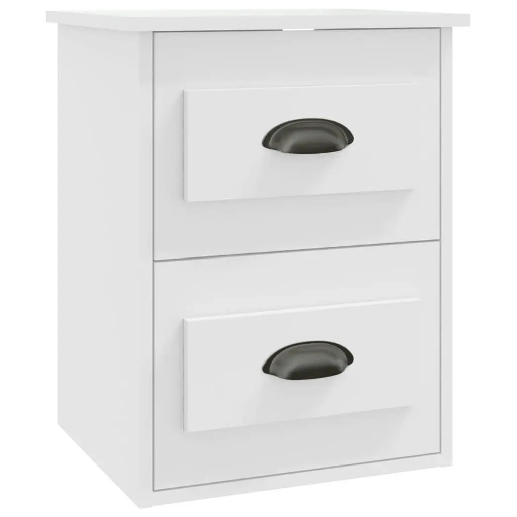 Wall-mounted Bedside Cabinets 2 pcs White 41.5x36x53cm 816393