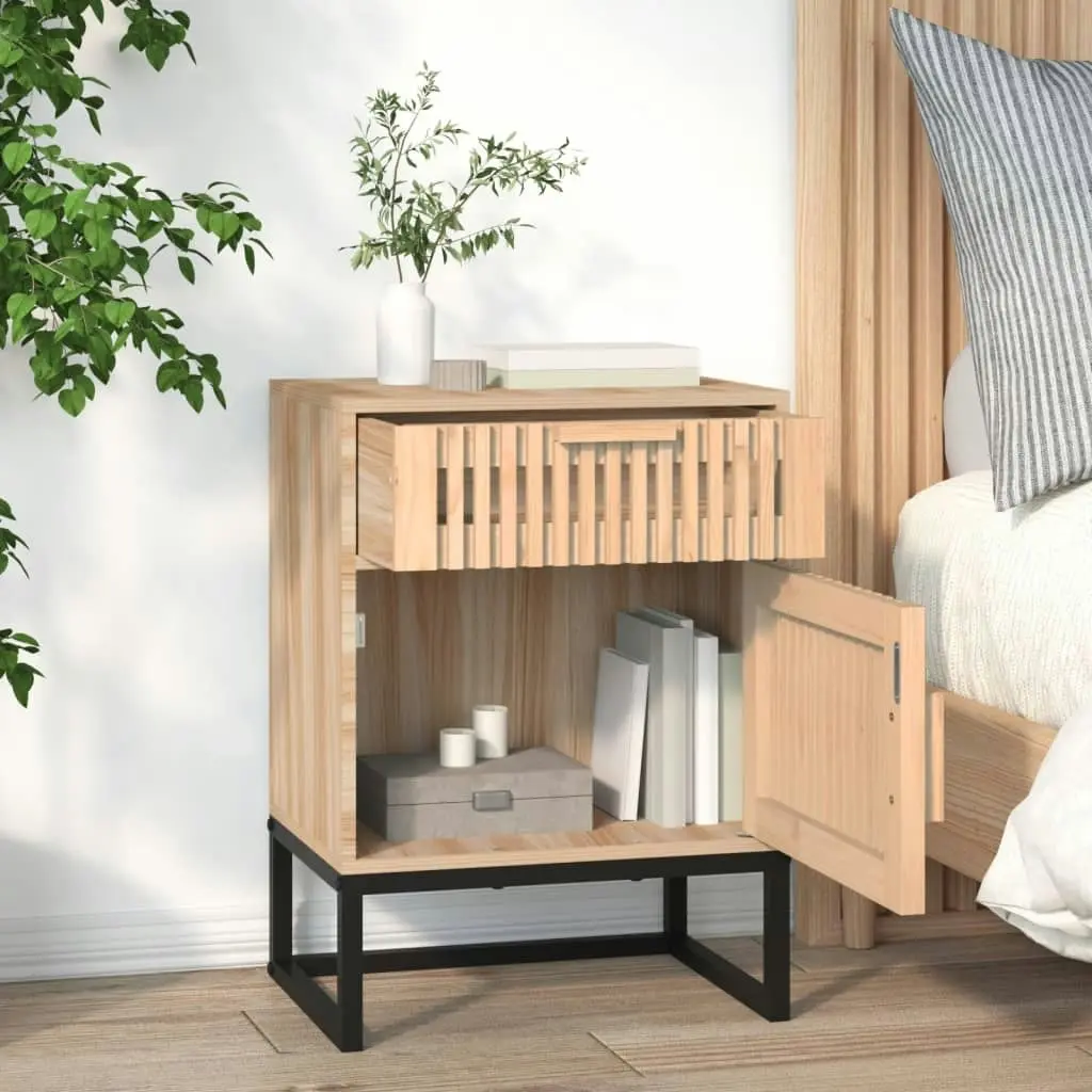 Bedside Cabinets 2 pcs 40x30x55.5 cm Engineered Wood&Iron 352096