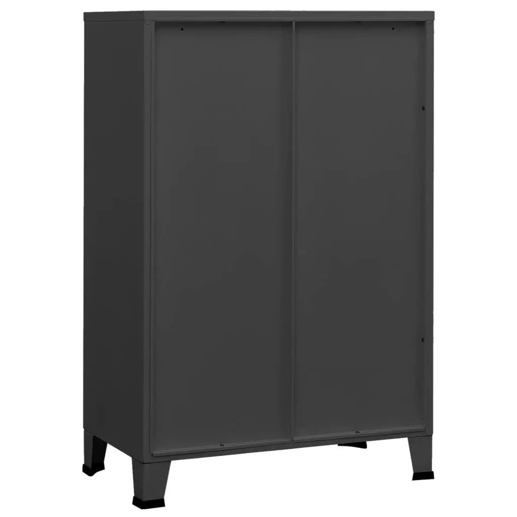 Industrial Storage Chest Anthracite 75x40x115 cm Metal 339630