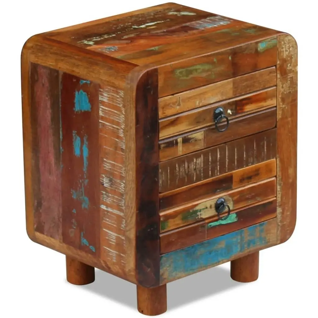 Night Cabinet Solid Reclaimed Wood 43x33x51 cm 243323