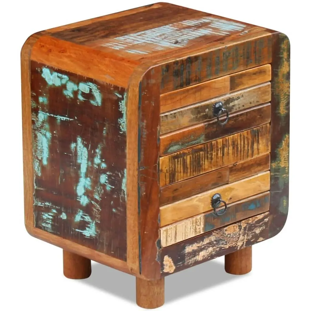 Night Cabinet Solid Reclaimed Wood 43x33x51 cm 243323