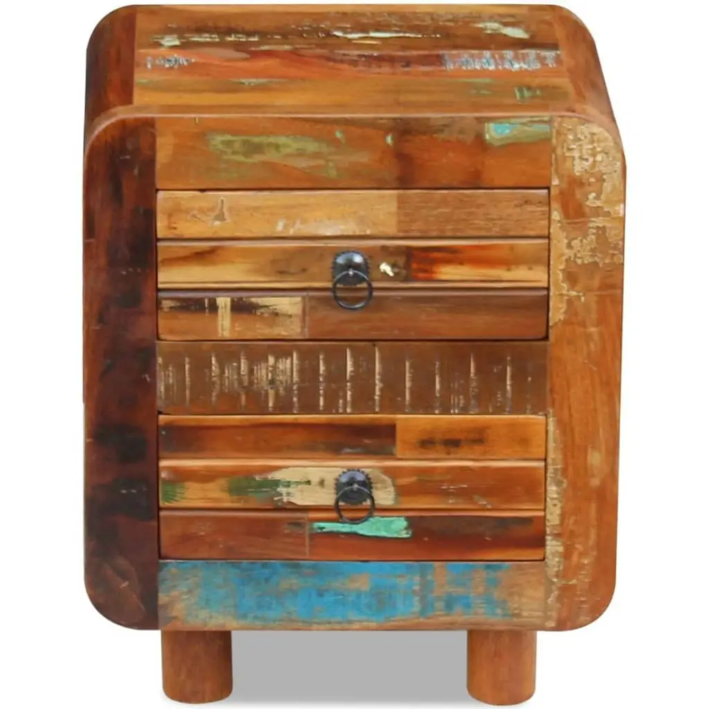 Night Cabinet Solid Reclaimed Wood 43x33x51 cm 243323