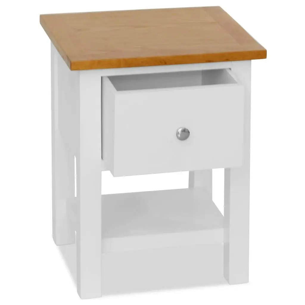 Nightstand 36x30x47 cm Solid Oak Wood 247121