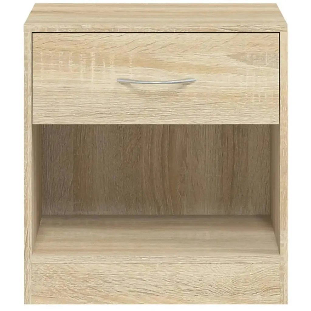 Nightstand 2 pcs with Drawer Oak Colour 242546