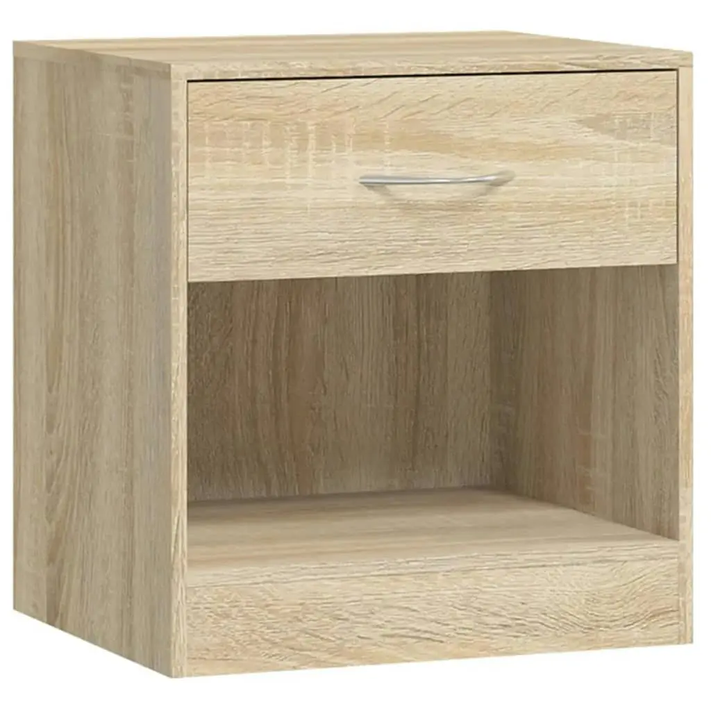 Nightstand 2 pcs with Drawer Oak Colour 242546