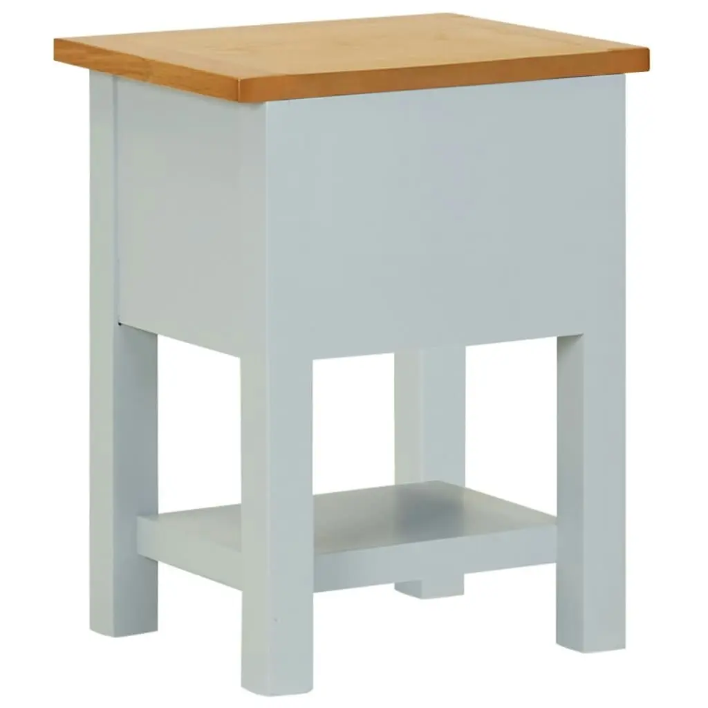 Nightstand 36x30x47 cm Solid Oak Wood 288620