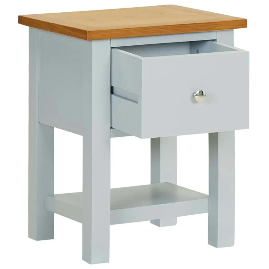 Nightstand 36x30x47 cm Solid Oak Wood 288620