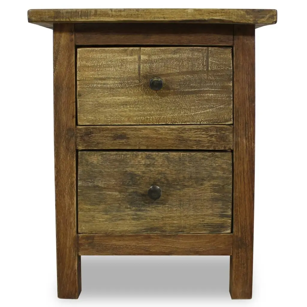 Nightstand Solid Mahogany Wood 40x30x51 cm 244487