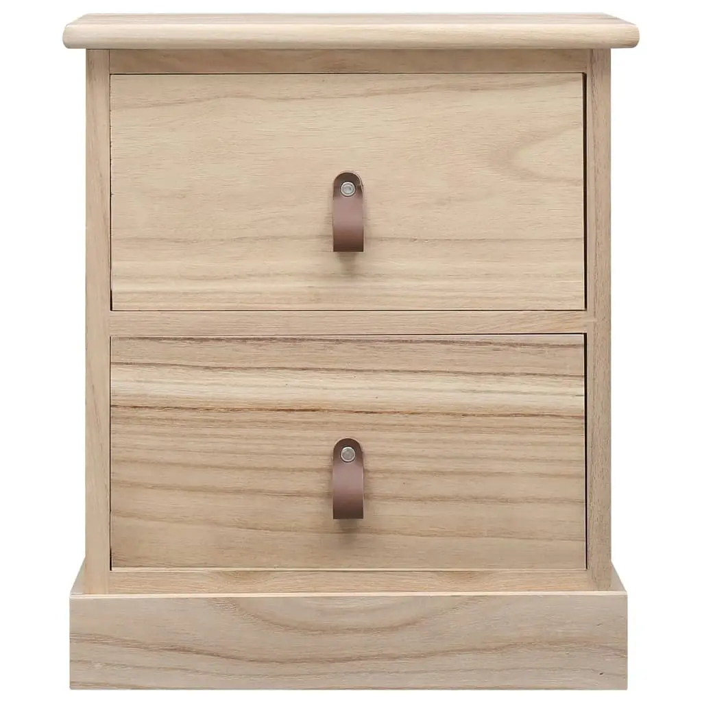 Nightstands 2 pcs 38x28x45 cm Paulownia Wood 284055