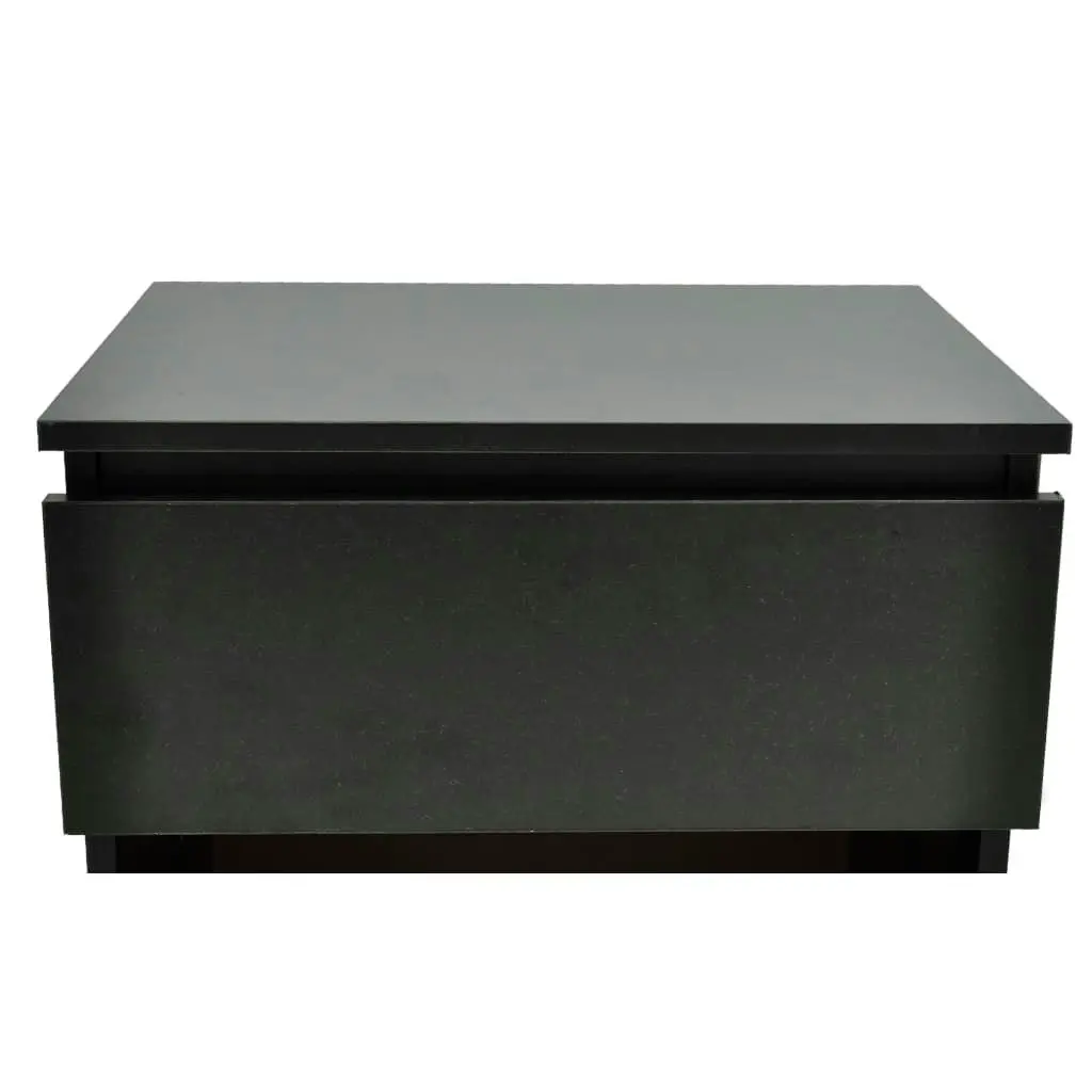 Nightstand with One-Drawer Black 2 pcs 240080