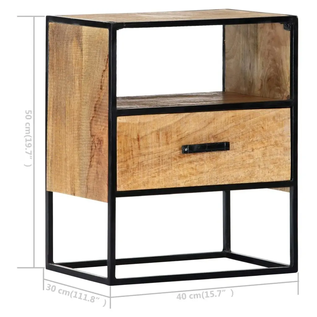 Nightstand 40x30x50 cm Solid Mango Wood 247740