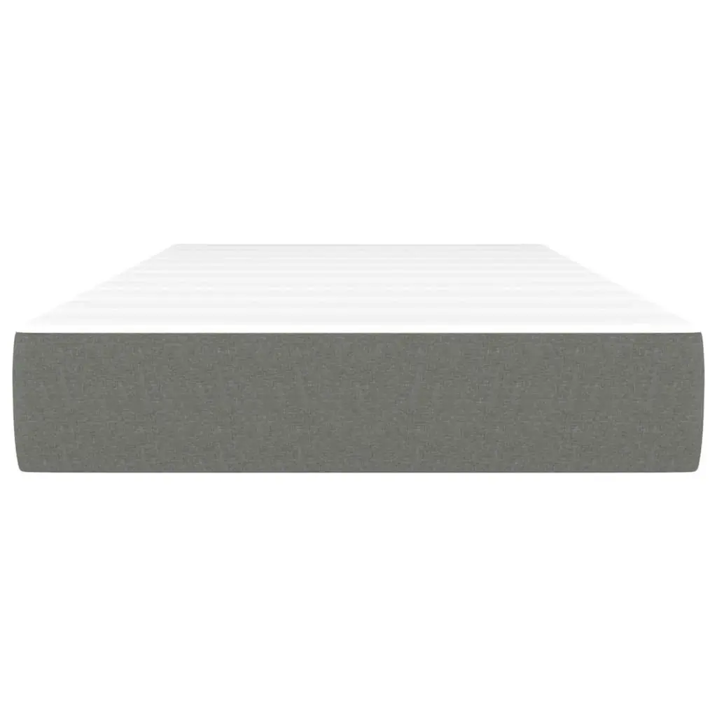 Pocket Spring Bed Mattress Dark Grey 107x203x20 cm Super Single Fabric 347902