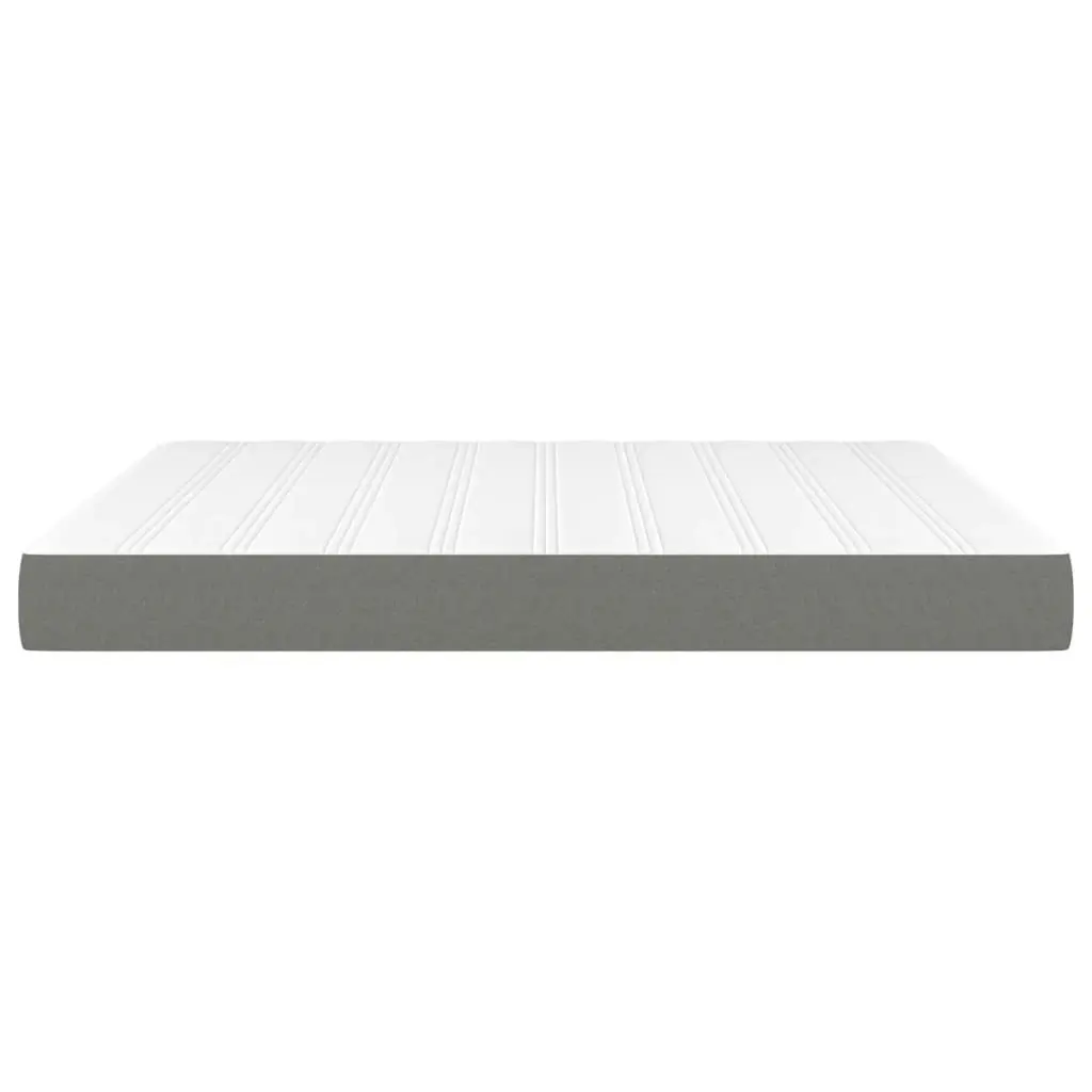 Pocket Spring Bed Mattress Dark Grey 152x203x20 cm Queen Fabric 347879