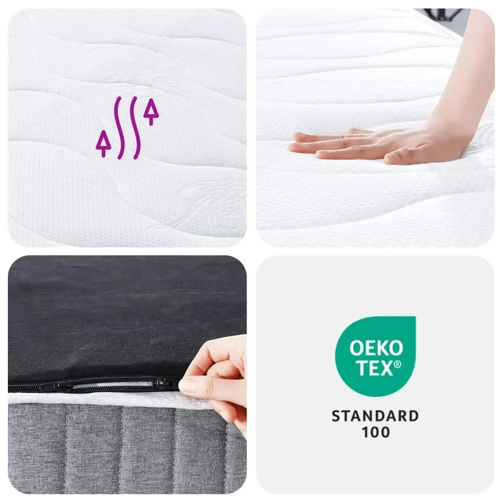 Pocket Spring Mattress Medium 152x203 cm Queen Size 372817