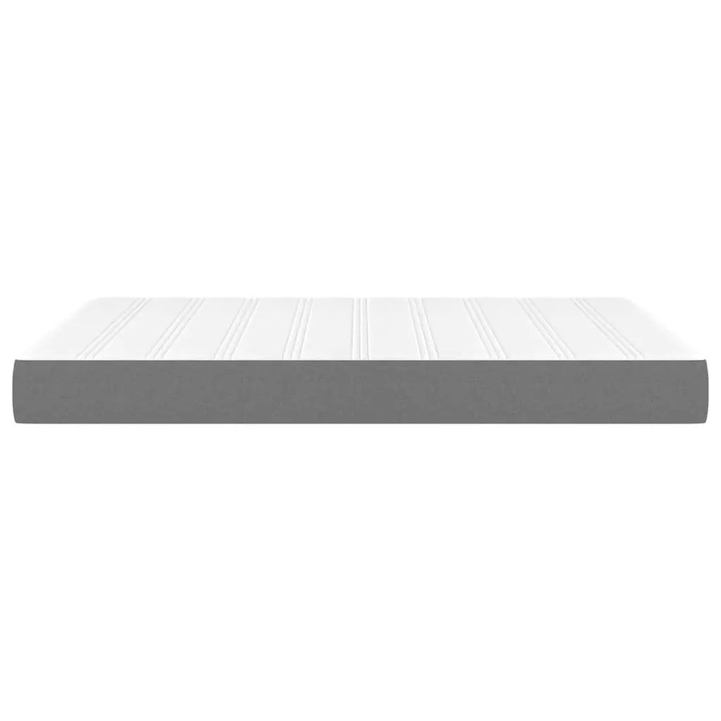 Pocket Spring Bed Mattress Dark Grey 137x190x20 cm Full Fabric 347871