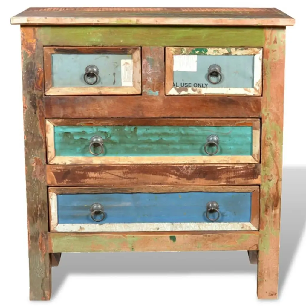 Reclaimed Cabinet Solid Wood with 4 Drawers 241136