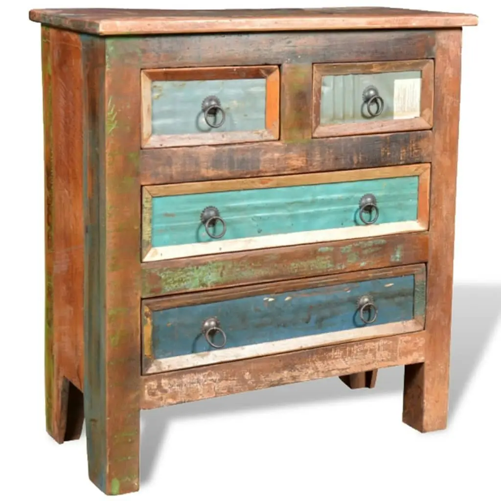 Reclaimed Cabinet Solid Wood with 4 Drawers 241136