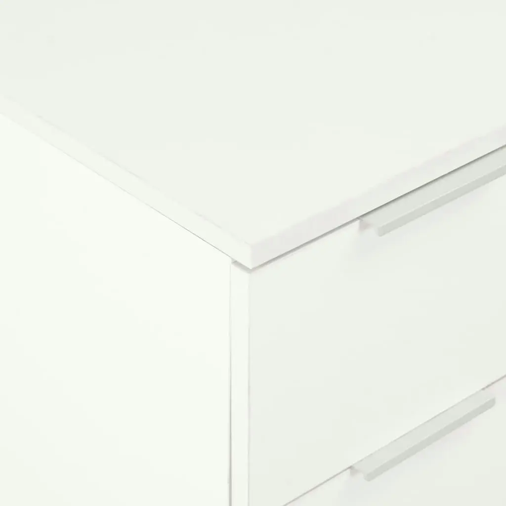 Sideboard High Gloss White 60x35x80 cm Engineered Wood 283712