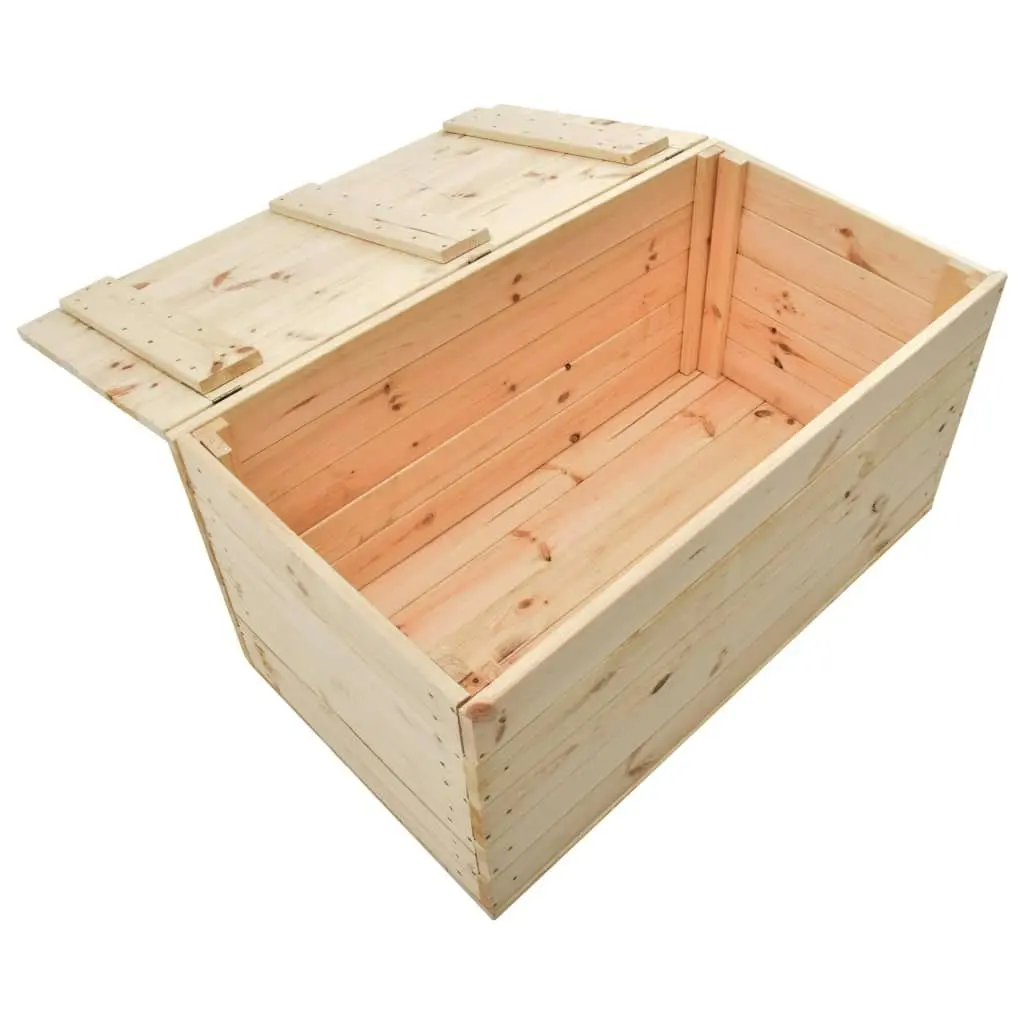 Storage Box 100x54x50.7 cm Solid Pine Wood 288582