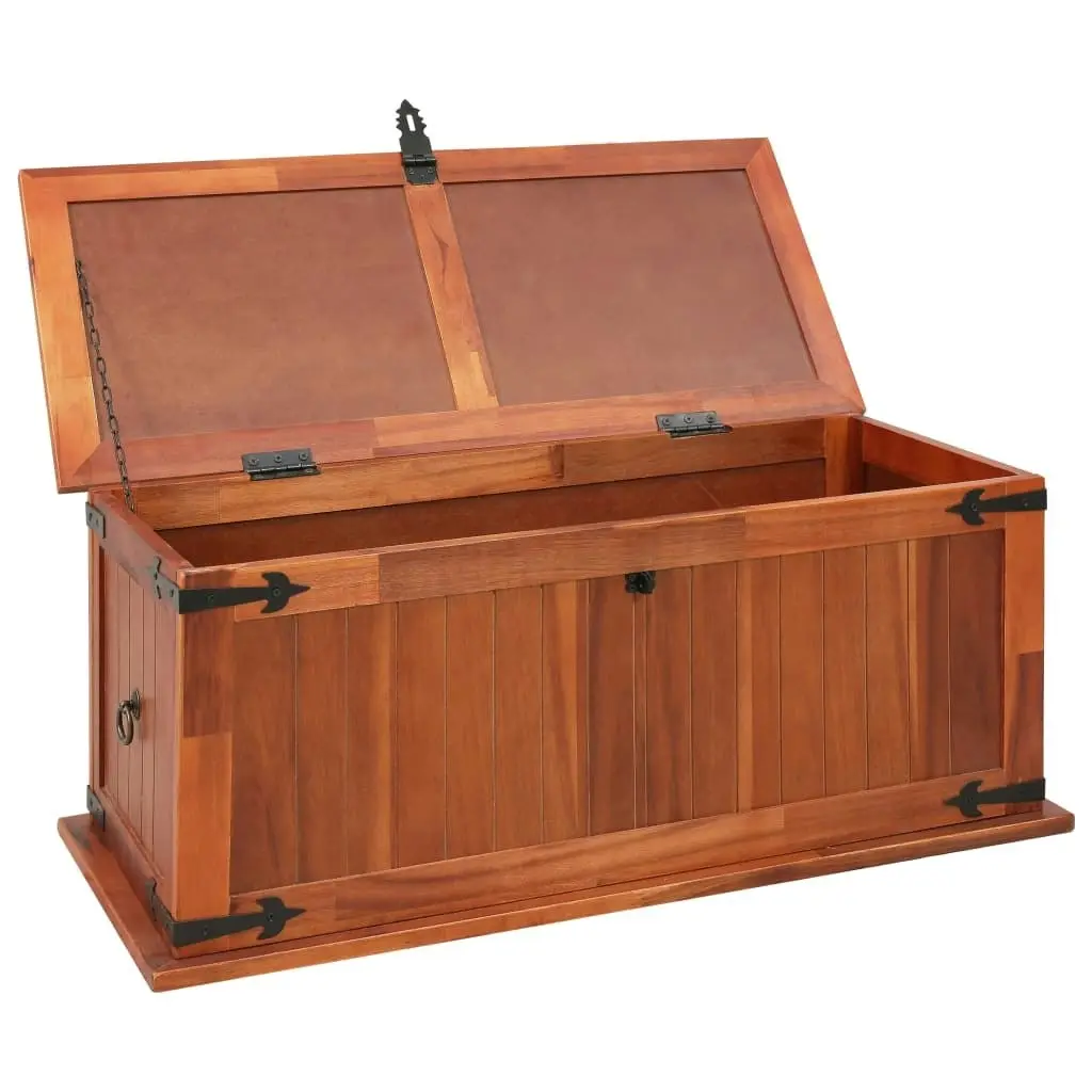 Storage Chest 90x45x40 cm Solid Acacia Wood 247242