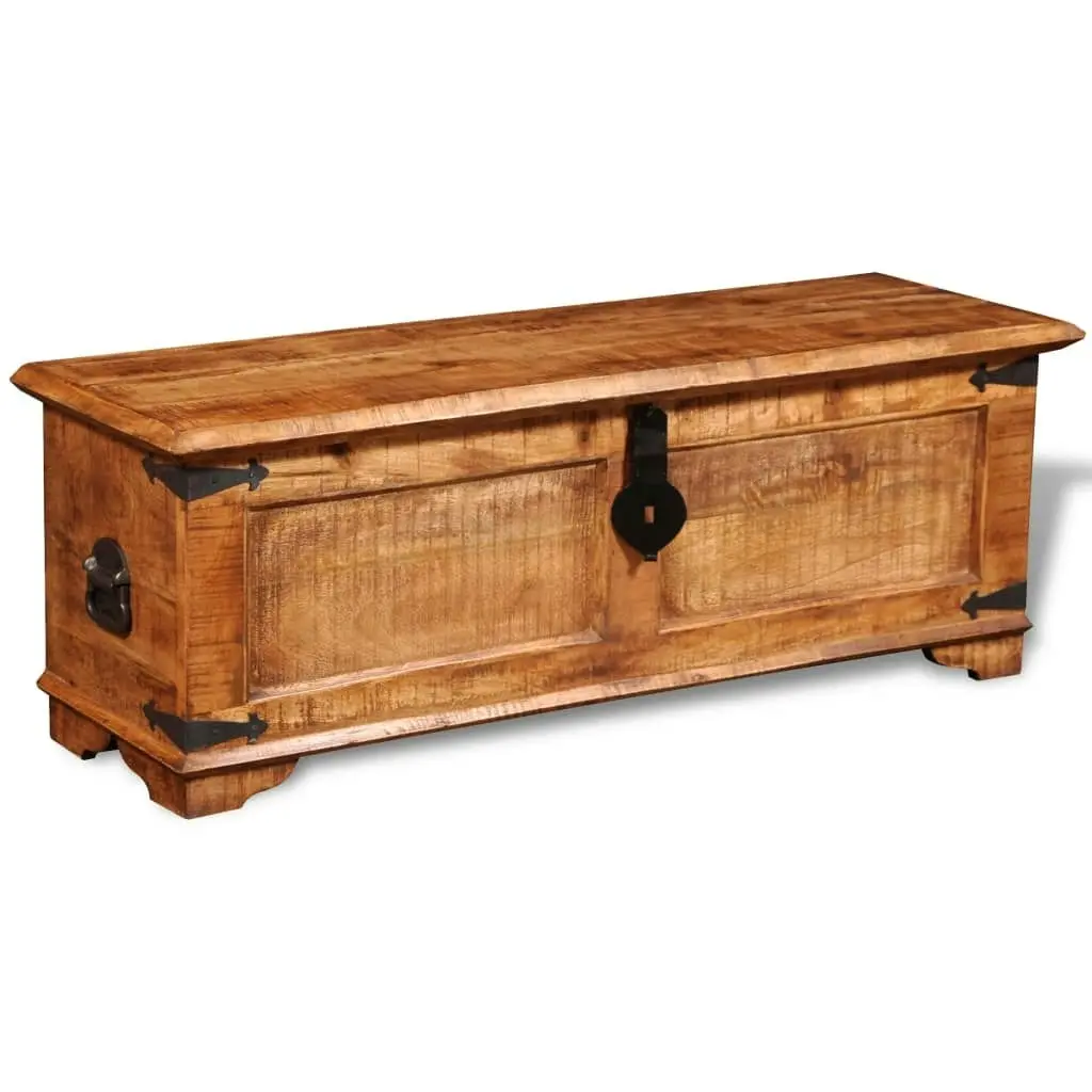 Storage Chest Rough Mango Wood 241635