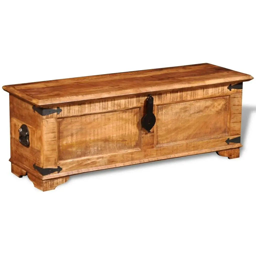 Storage Chest Rough Mango Wood 241635