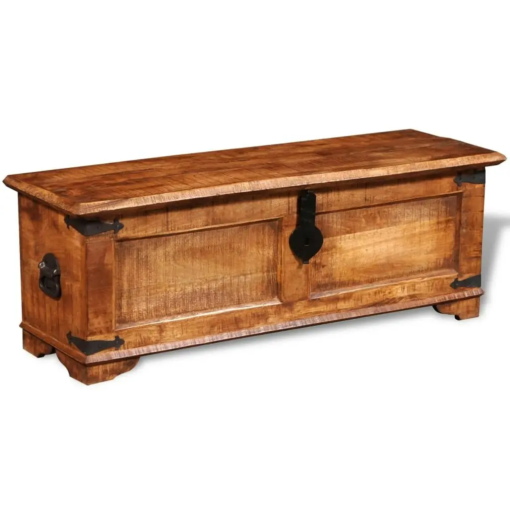 Storage Chest Rough Mango Wood 241635