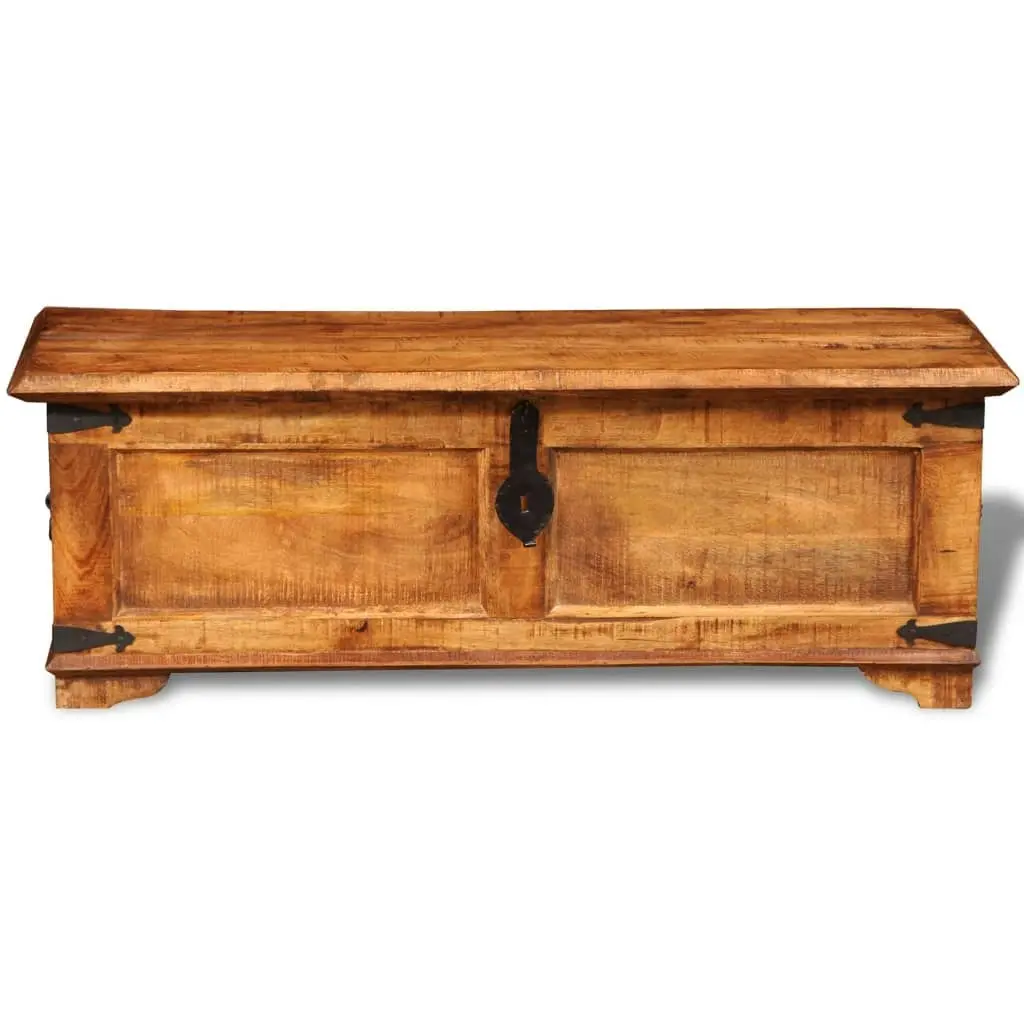 Storage Chest Rough Mango Wood 241635