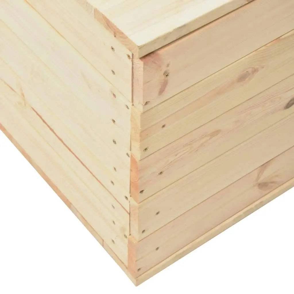 Storage Box 60x54x50.7 cm Solid Pine Wood 288581