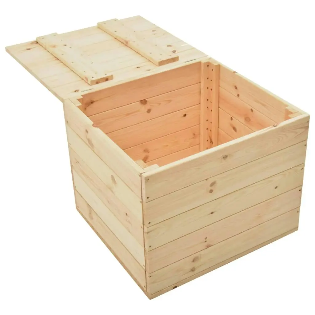 Storage Box 60x54x50.7 cm Solid Pine Wood 288581