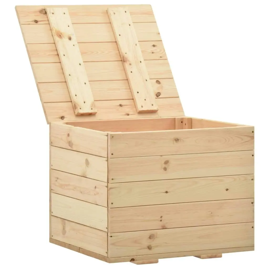 Storage Box 60x54x50.7 cm Solid Pine Wood 288581