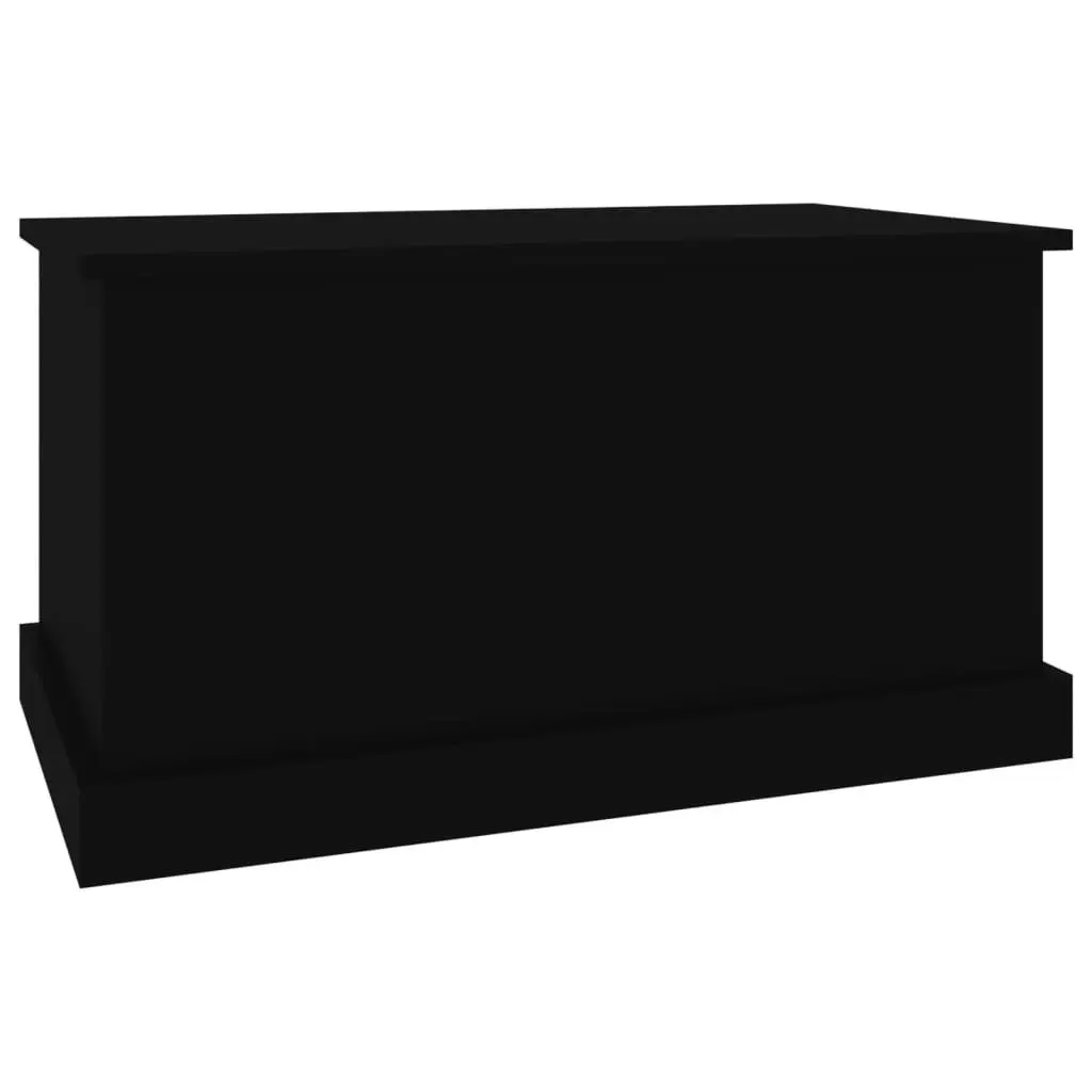 Storage Box Black 70x40x38 cm Engineered Wood 816505