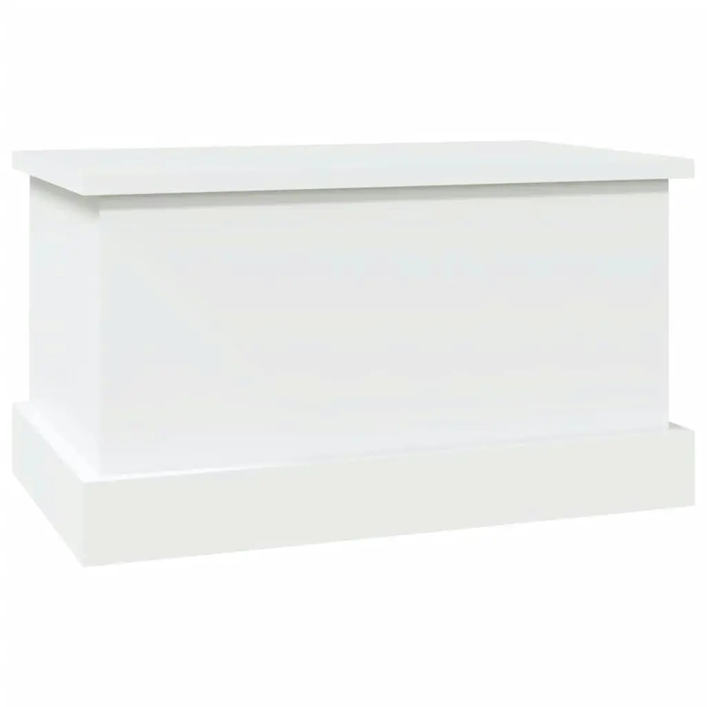 Storage Box White 50x30x28 cm Engineered Wood 816496