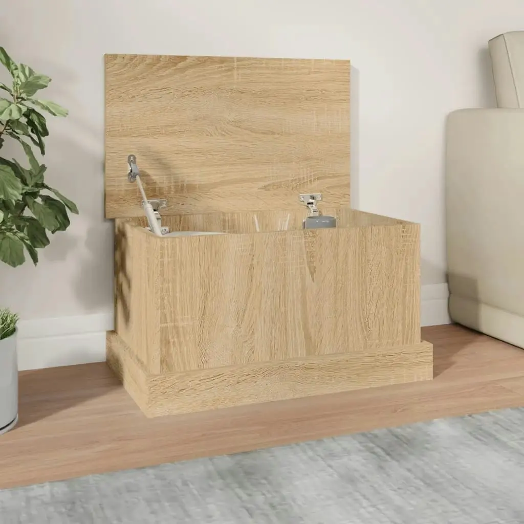 Storage Box Sonoma Oak 50x30x28 cm Engineered Wood 816499