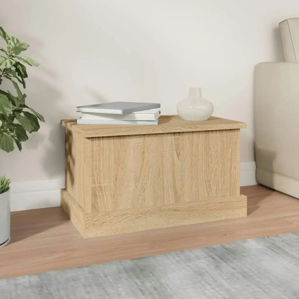 Storage Box Sonoma Oak 50x30x28 cm Engineered Wood 816499